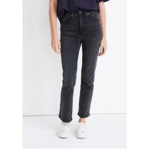 NWOT Madewell Slim Demi-Boot Black Jeans